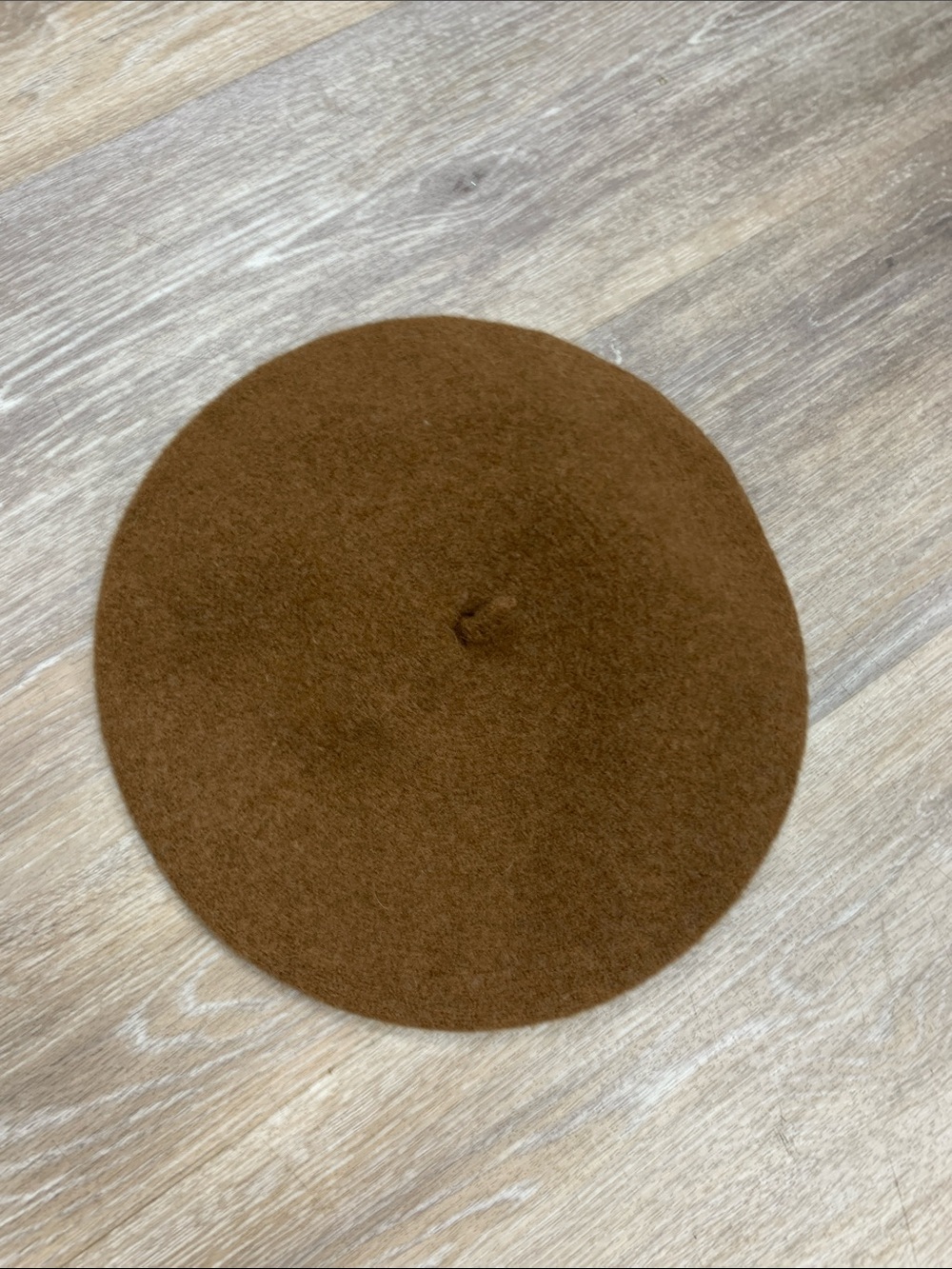 Classic Brown Wool Beret - Women's Hat